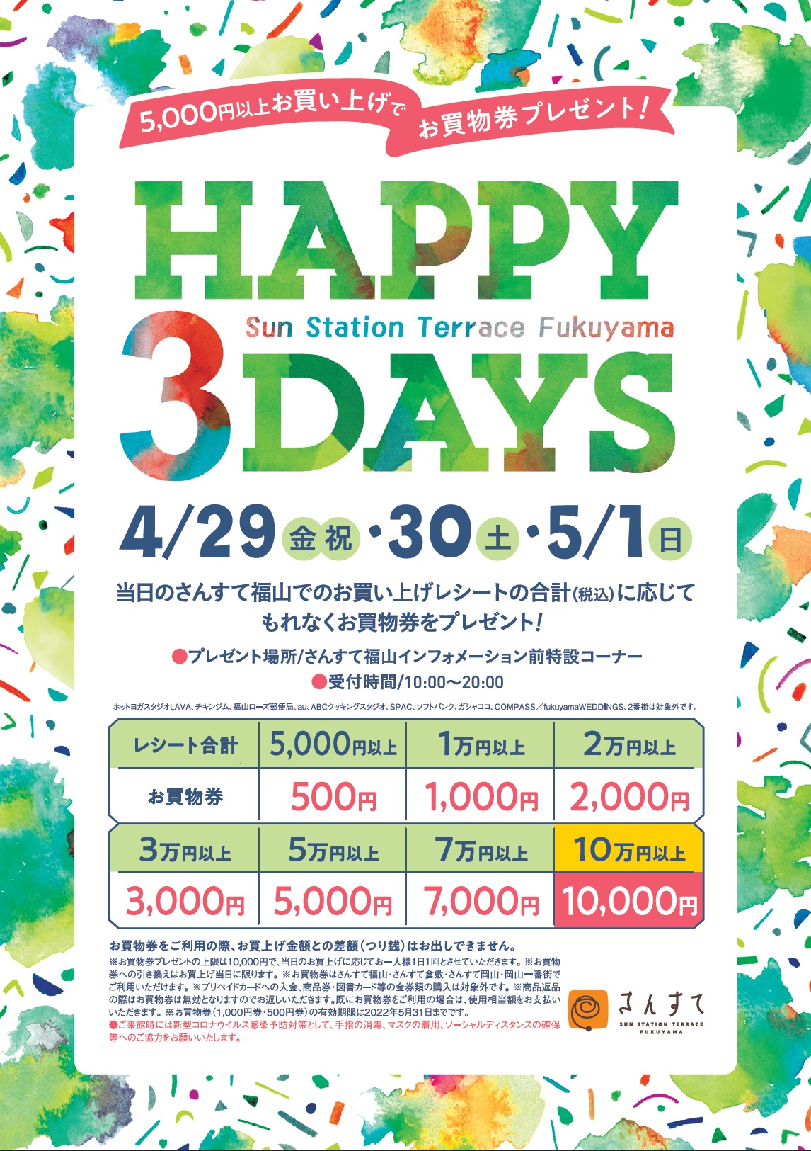 【さんすて】HAPPY 3 DAYS開催！！
